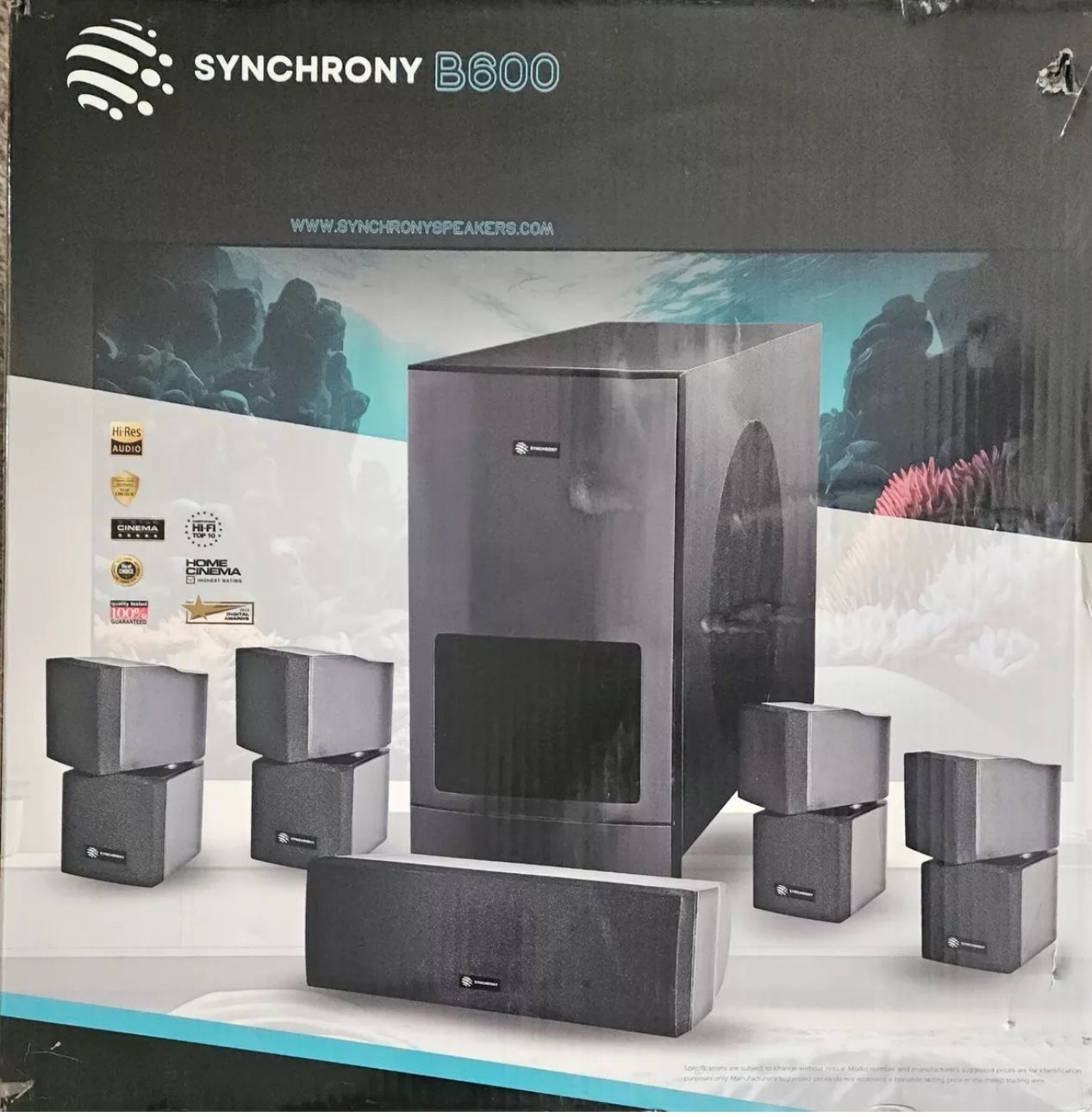 NEW synchrony B600 Speakers for TV (television).