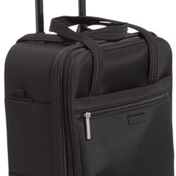 Vera Bradley Softside Underseat Rolling  Luggage/Bag, Black, One Size