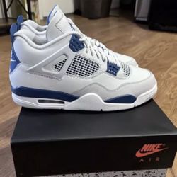 Retro Air Jordan 4 Military Blue Size 10.5