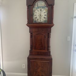 19th Century Mahogany Grandfather Clock