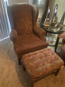 Antique High Wingback Chair