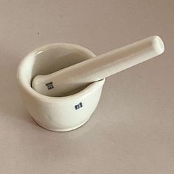 Coors Vintage Mortar AMd Pestle Ceramic 