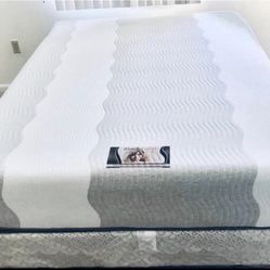 MATTRESS+BOX Queen size Memory Foam gel Tempurpedic 12”thick Comfortable+Quality Brand New Delivery Available We Finance