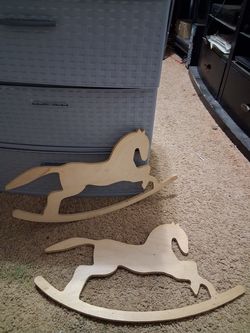 Wooden horse cutouts