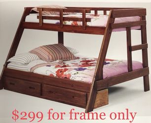 DARK FINISH TWIN/FULL A-FRAME BUNKBED