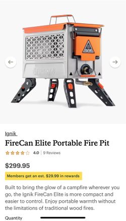 Portable Firepit w/ a can of butane