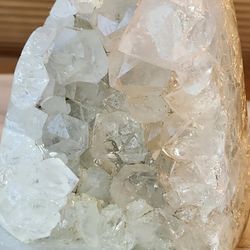 1.3 Lb (586g) Rare White Druzy Dream Amethyst Cluster Quartz Crystal 