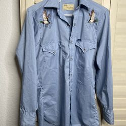  Vintage Embroidered Shirt Size small