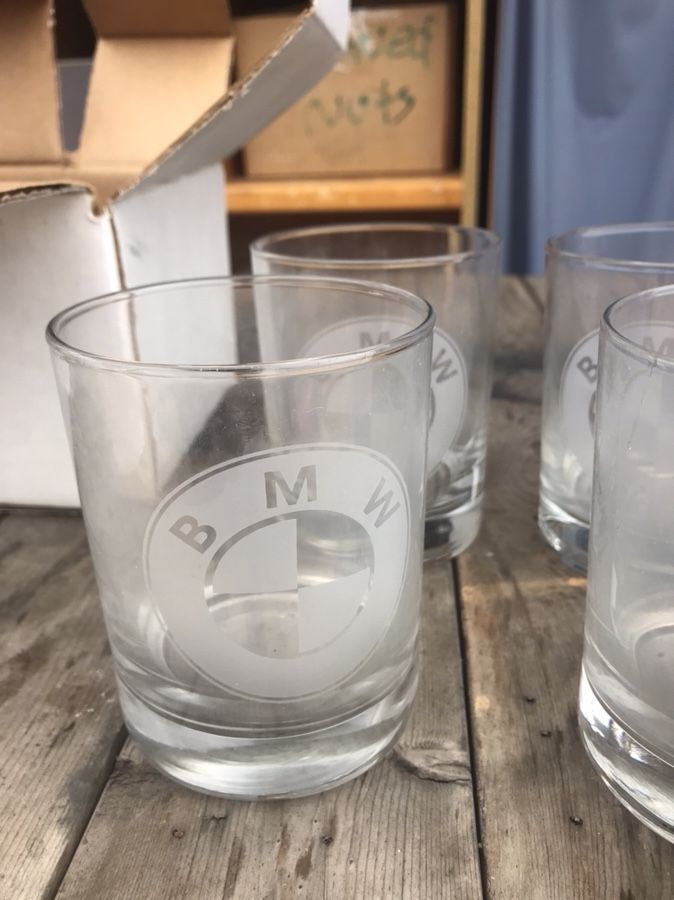 2 Blue-rimmed Drinking Glasses for Sale in Orange, CA - OfferUp