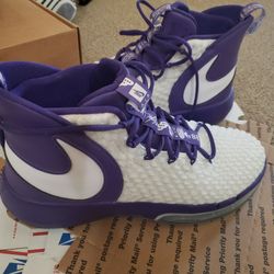Nike Alphadunk TB Promo Flyknit Purple White Size 13
