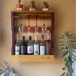 6 Wine Bottle Rack Wall Holder 