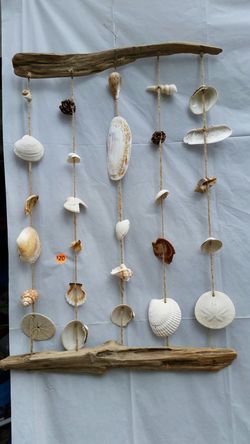 Handmade hanging sea shell mobile