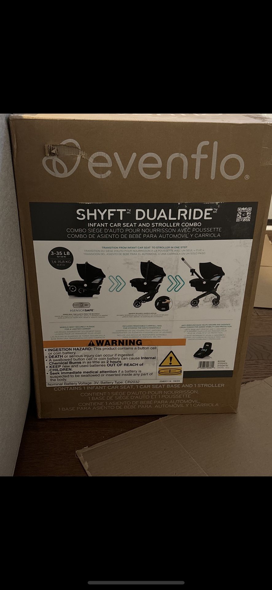 Evenflo, shift Dualride, Car seat/ stroller Combo