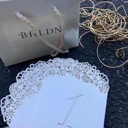 BHLDN number cards and holders 