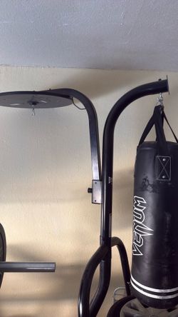 Boxing stand/ boxing bag and gloves