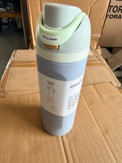 New Owala 24 oz. Stainless steel water bottle coastal cottage- gray/blue -target exclusive
