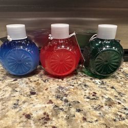 3 avon ornament bubble bath 3.4oz