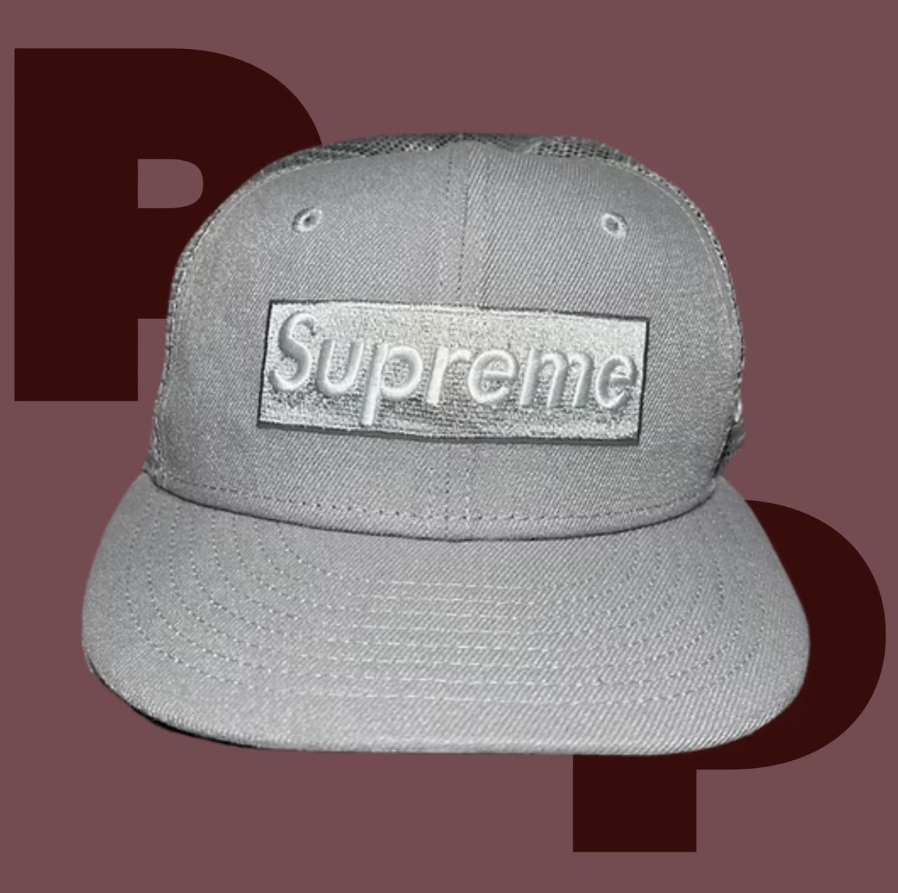 Supreme Box Logo Mesh Back New Era Cap (7 1/4)