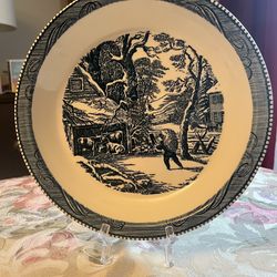 Currier & Ives 10” pie plate in PERFECT condition!