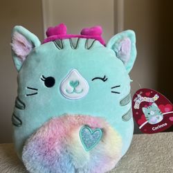 Squishmallows CORINNA the Green Cat 8" Plush