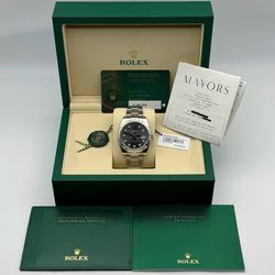 BRAND NEW FRESH 2026 Rolex Datejust 41mm Grey Rhodium Diamond Dial 126334 Stainless Steel Oyster Bracelet 18k fluted bezel Watch Card Box Booklets Rec
