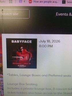 Babyface tickets