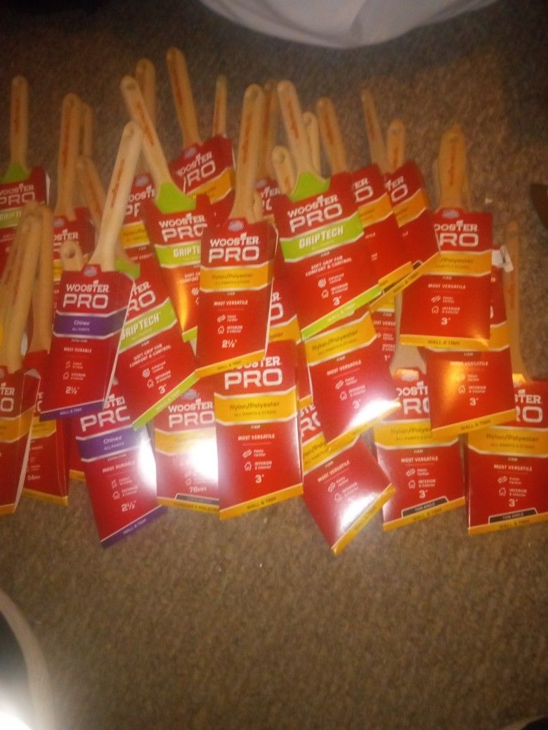 Wooster Paint Brushes 11 -2 1/2 And 22-3inch Brushes 