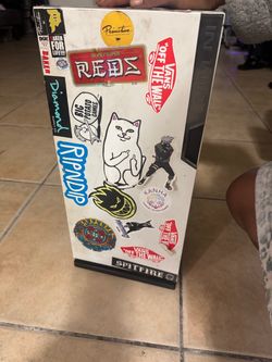 White PC Tower Case with Stickers