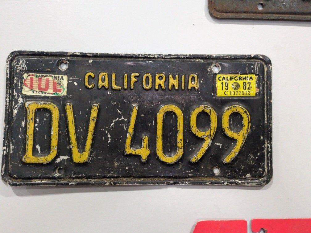 Vintage License Plate
