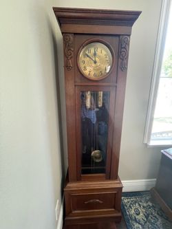 Vintage grandfather clock