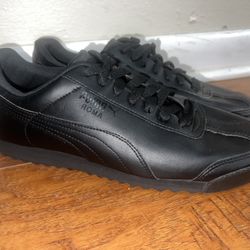 Puma Roma Basic (contact info removed)7 Mens Black Synthetic Lace Up Lifestyle Size: 
