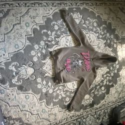 Trapped In Hell Men Small Grey Hoodie 