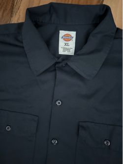 Dickies Work Navy Shirt Button-up and Two Chest Pockets XL