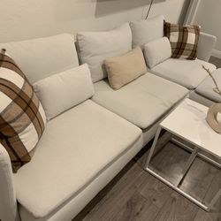 IKEA Söderhamn Sectional Sofa – 4 Seat w/ Chaise (Light Gray )