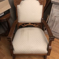 Vintage Ornate Rocking Chair 