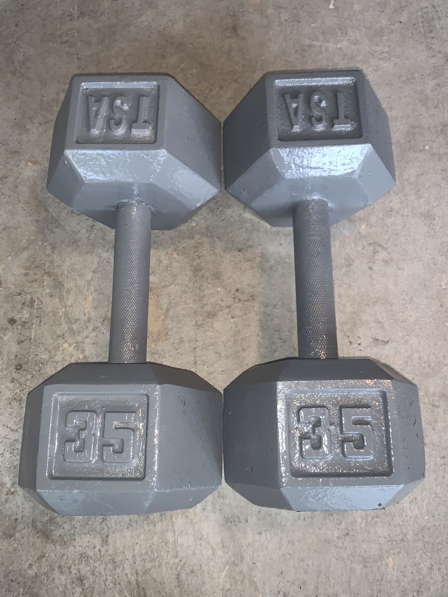 Pair 35 lbs Dumbbells $65.