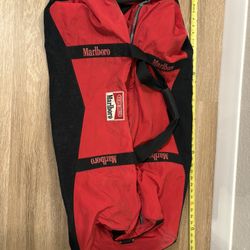 Vintage Marlboro Rolling Duffel Bag!