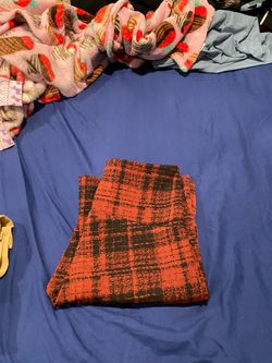 Ona Flannel Plaid Pants Flare Size Medium Women