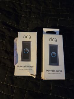 Ring camera  x2  wired