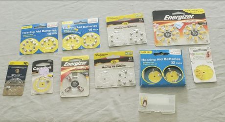 Energizer, Walgreens, Camelion, Avada Hearing Aid Batteries