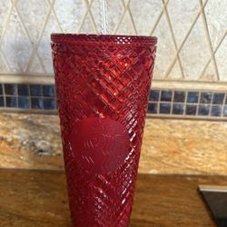 Starbucks Red Jeweled Tumbler NEW