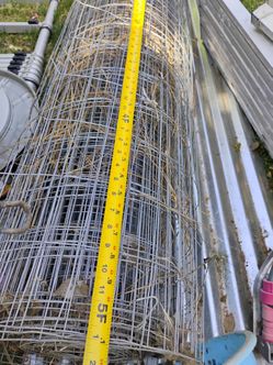 Galvanized 16 gage fence $85