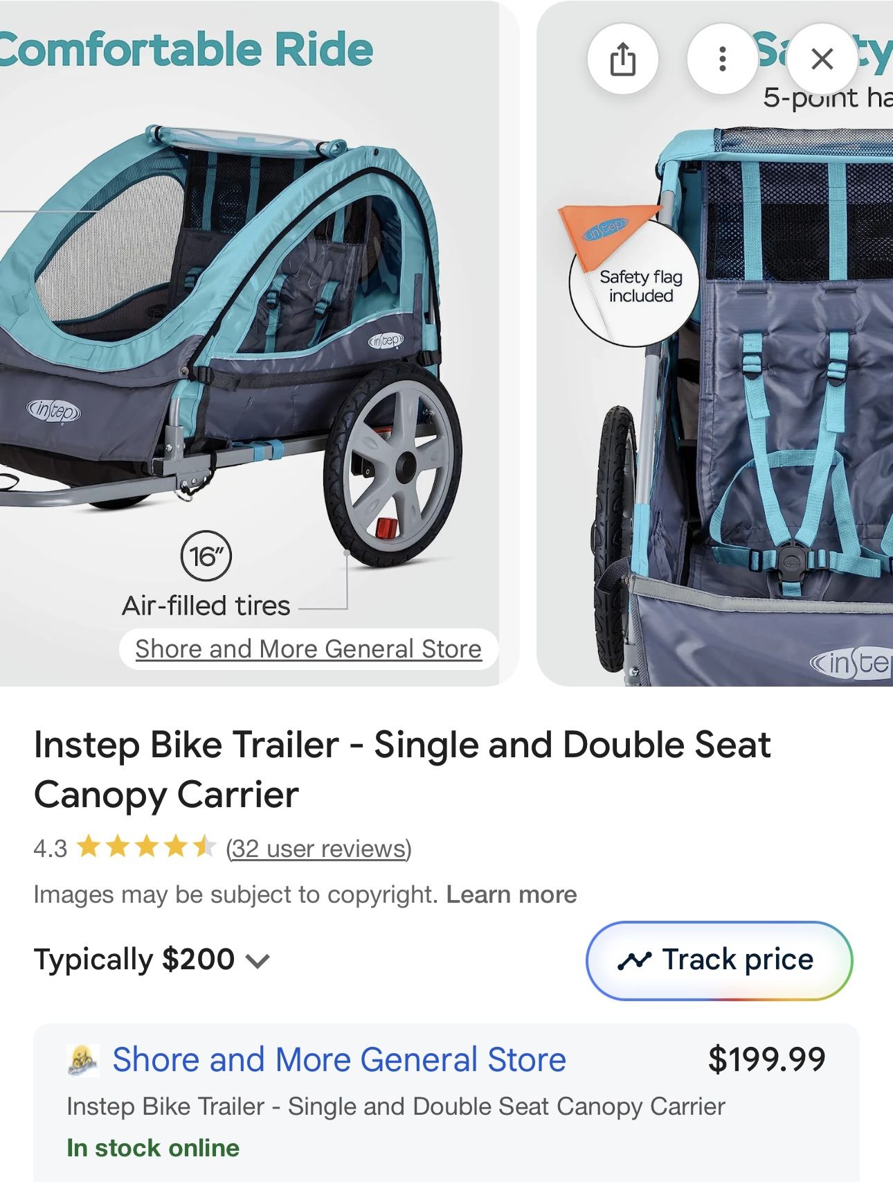 I step Bike Trail Double Seat