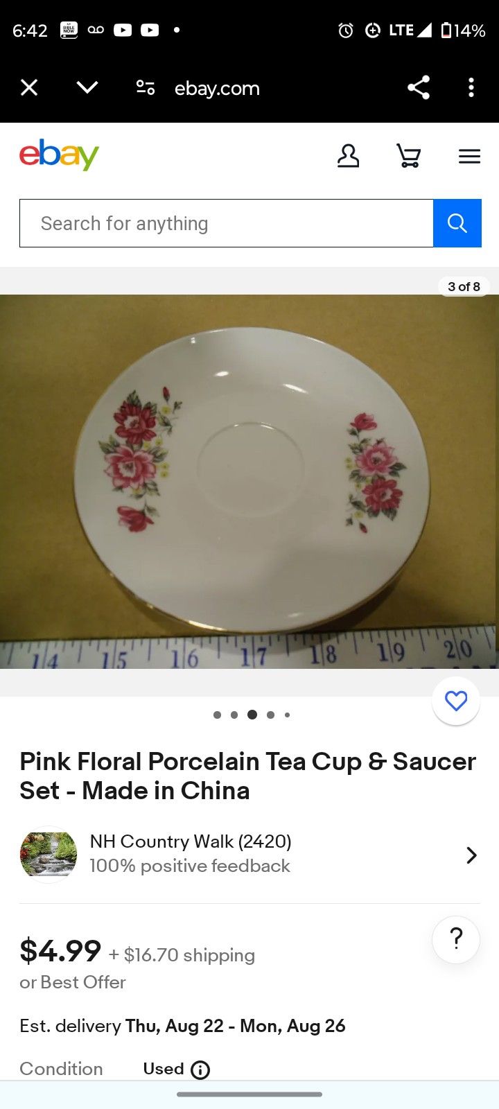Porcelain Floral Plates