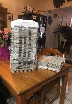 Used once egg cartons