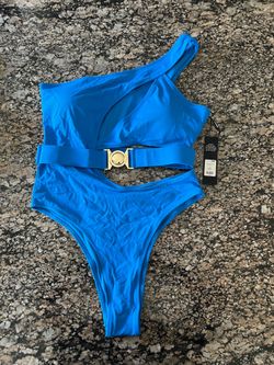 NWT FASHION NOVA cutout 1 piece swimsuit SZ L