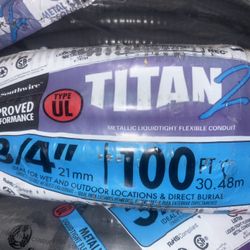 3/4 in. x 100 ft. Liquidtight Flexible Metallic Titan Steel Conduit