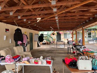 Garage sale( covered carport)