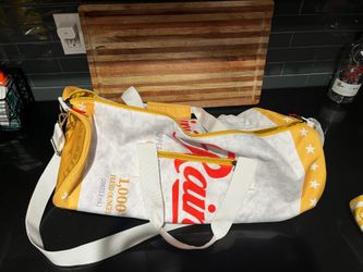 Rainier beer duffle bag