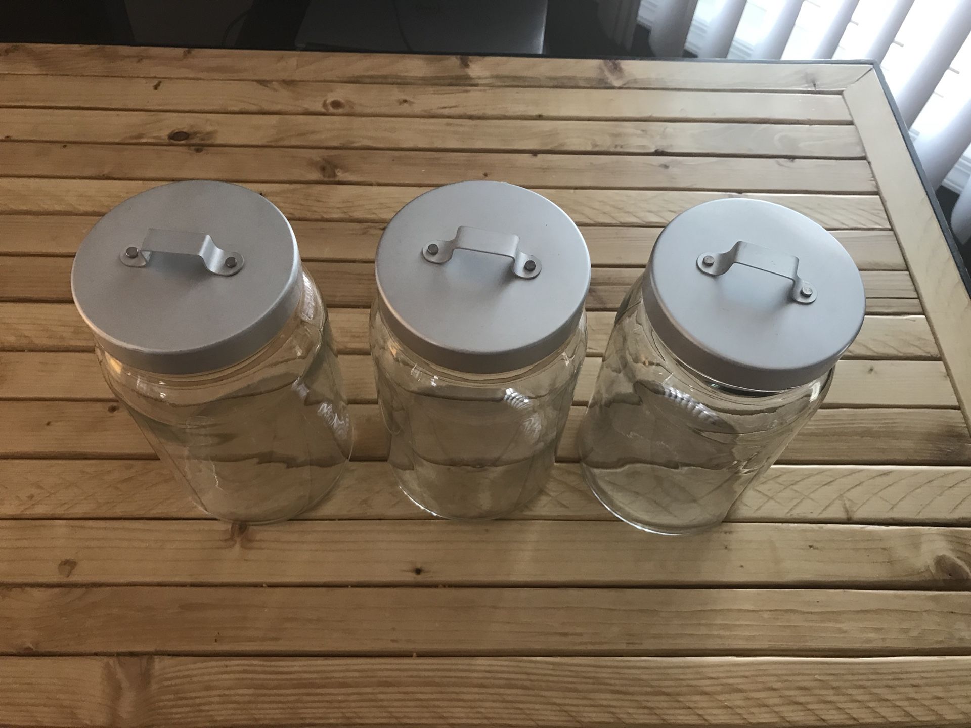 Ikea Burken Glass Jar Container with Lid Quart 37 oz for Sale in